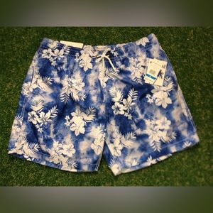 Trunks Surf and Swim Co. Men’s The Dye Tropical Print Mesh Lined Trunks ~ NWT